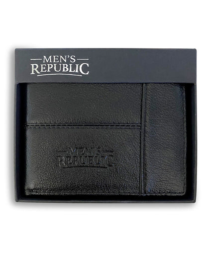 Men's Republic Leather Wallet - Black 2