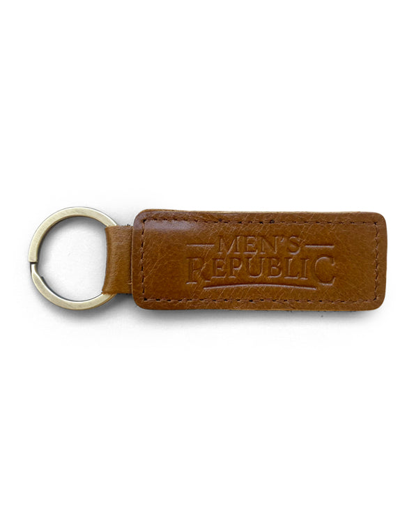 Men's Republic Leather Wallet and Keyring Set - Brown 6