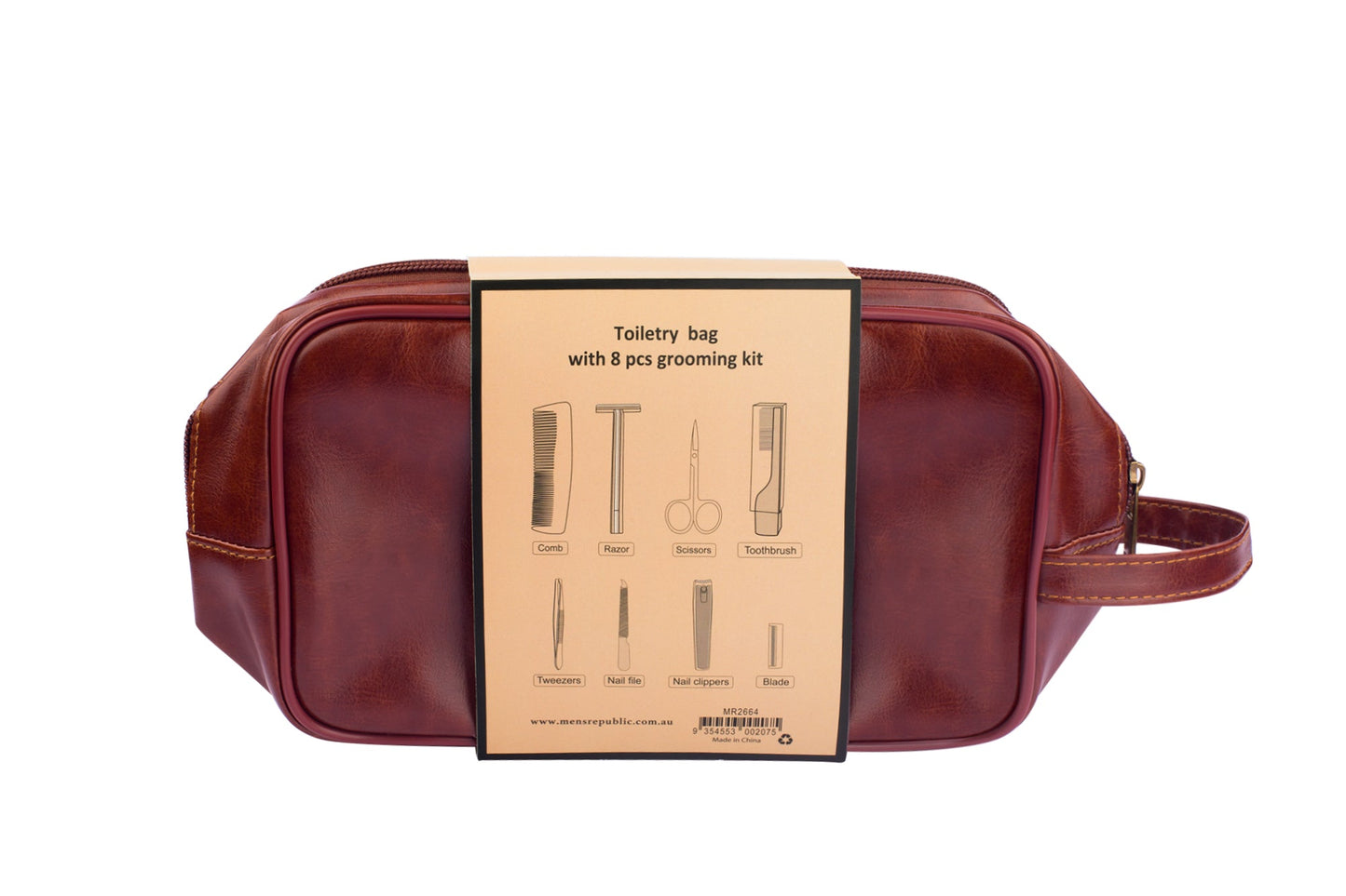 Men's Republic Toiletry Bag with 8 pcs Grooming Set 4