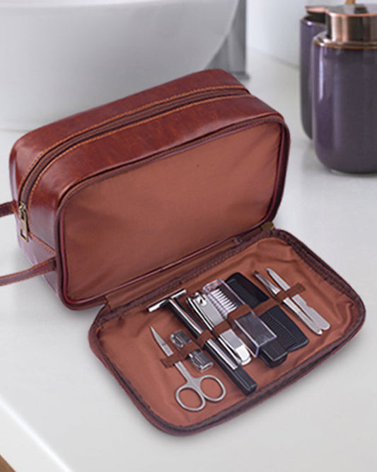 Men's Republic Toiletry Bag with 8 pcs Grooming Set 1