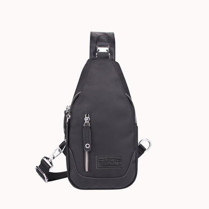 Men's Republic Nylon Black Backpack - Single Strap Sling 3