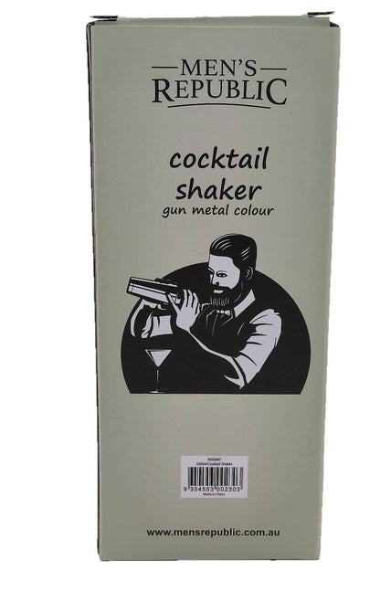 Men's Republic Gunmetal Cocktail Shaker - 550ml 5