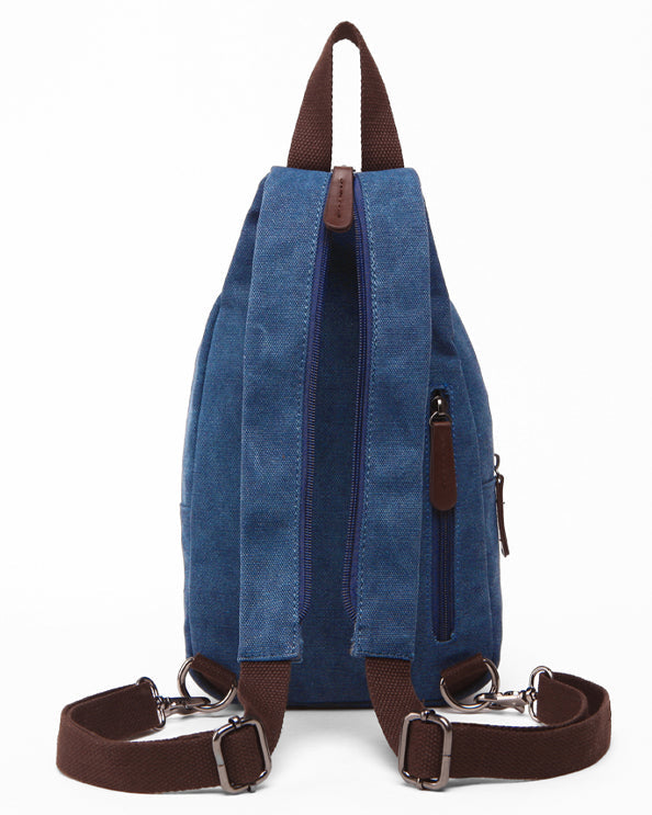 Men's Republic Canvas Sling Bag Backpack - Blue 3
