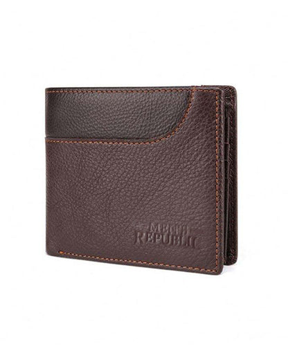 Men's Republic Leather Wallet - Coffee 4