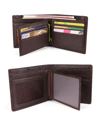 Men's Republic Leather Wallet - Coffee 6
