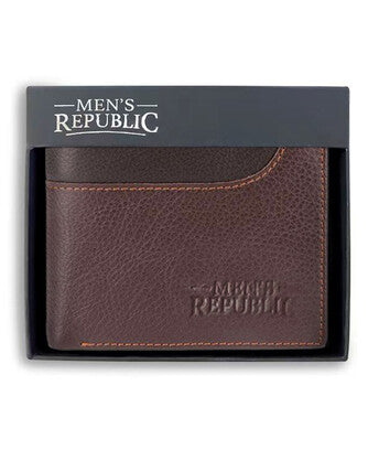 Men's Republic Leather Wallet - Coffee 2