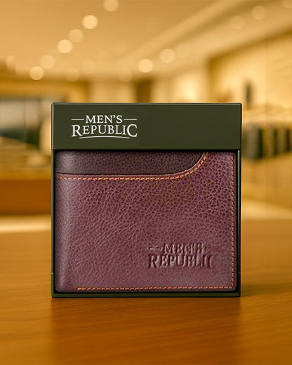 Men's Republic Leather Wallet - Coffee 1