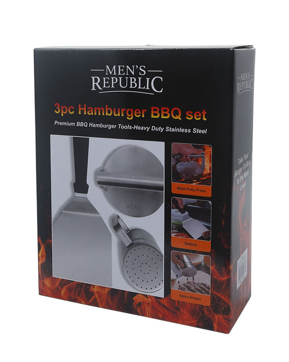 Men's Republic Hamburger BBQ set - 3pcs 2