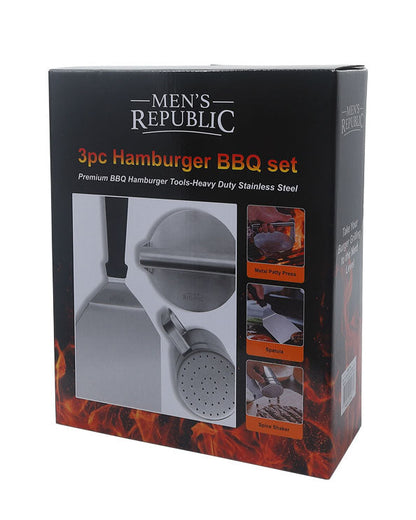 Men's Republic Hamburger BBQ set - 3pcs 2