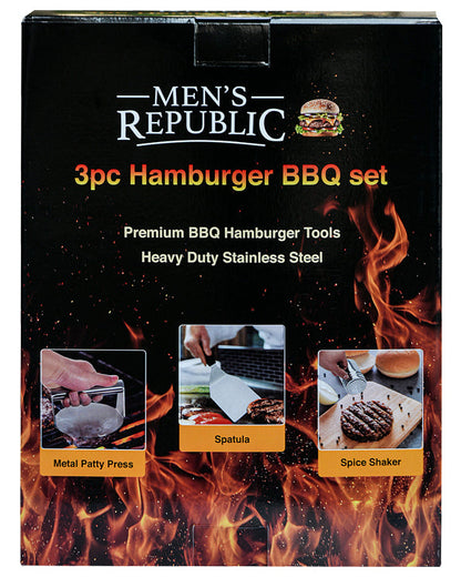 Men's Republic Hamburger BBQ set - 3pcs 3