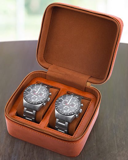 Men's Republic Watch Case - Fits 2 Watches 1