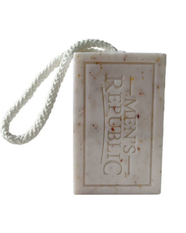 Men's Republic Logo Soap-on-a Rope - 6 per Shelf Tray 6