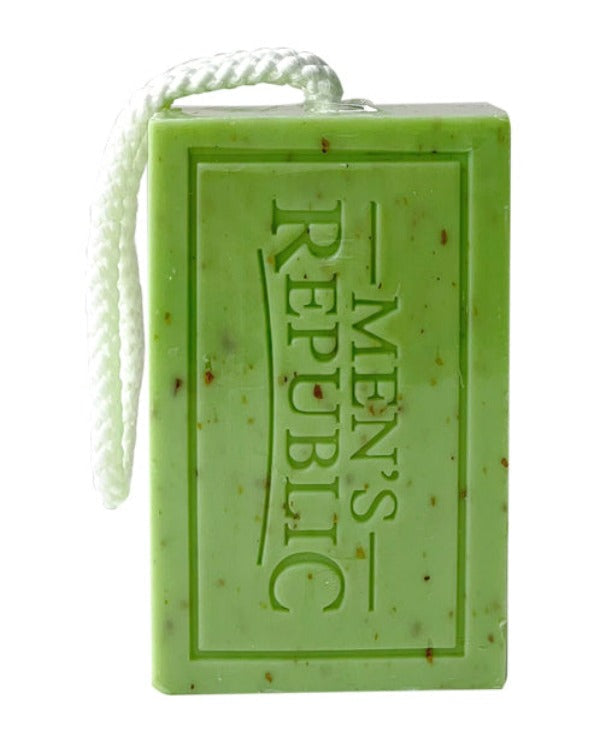 Men's Republic Logo Soap-on-a Rope - 6 per Shelf Tray 7