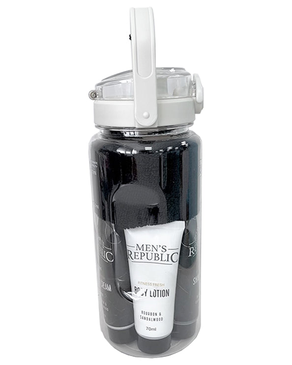 Men's Republic Grooming Kit in Water bottle - Fitness Fresh 4