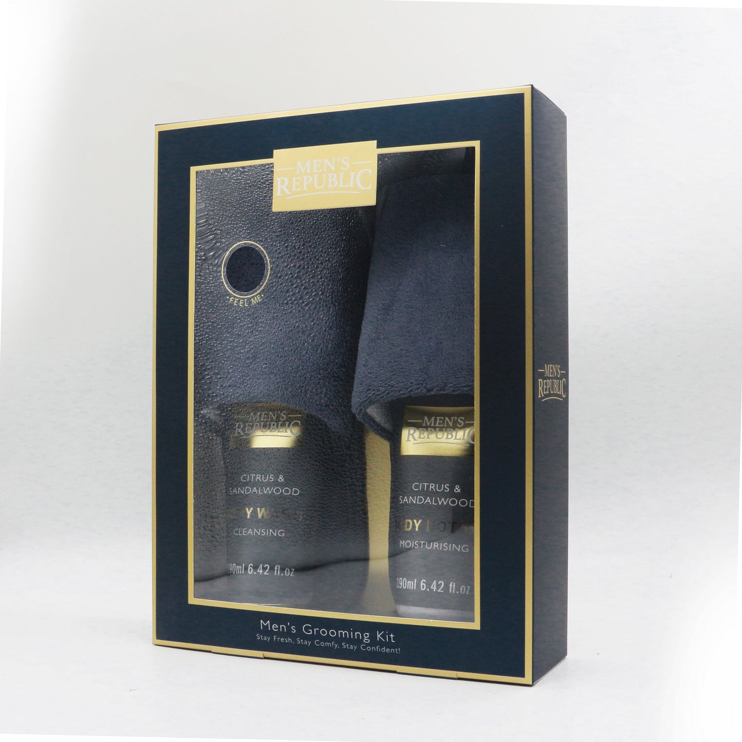 Men's Republic Grooming and Slippers Kit 4
