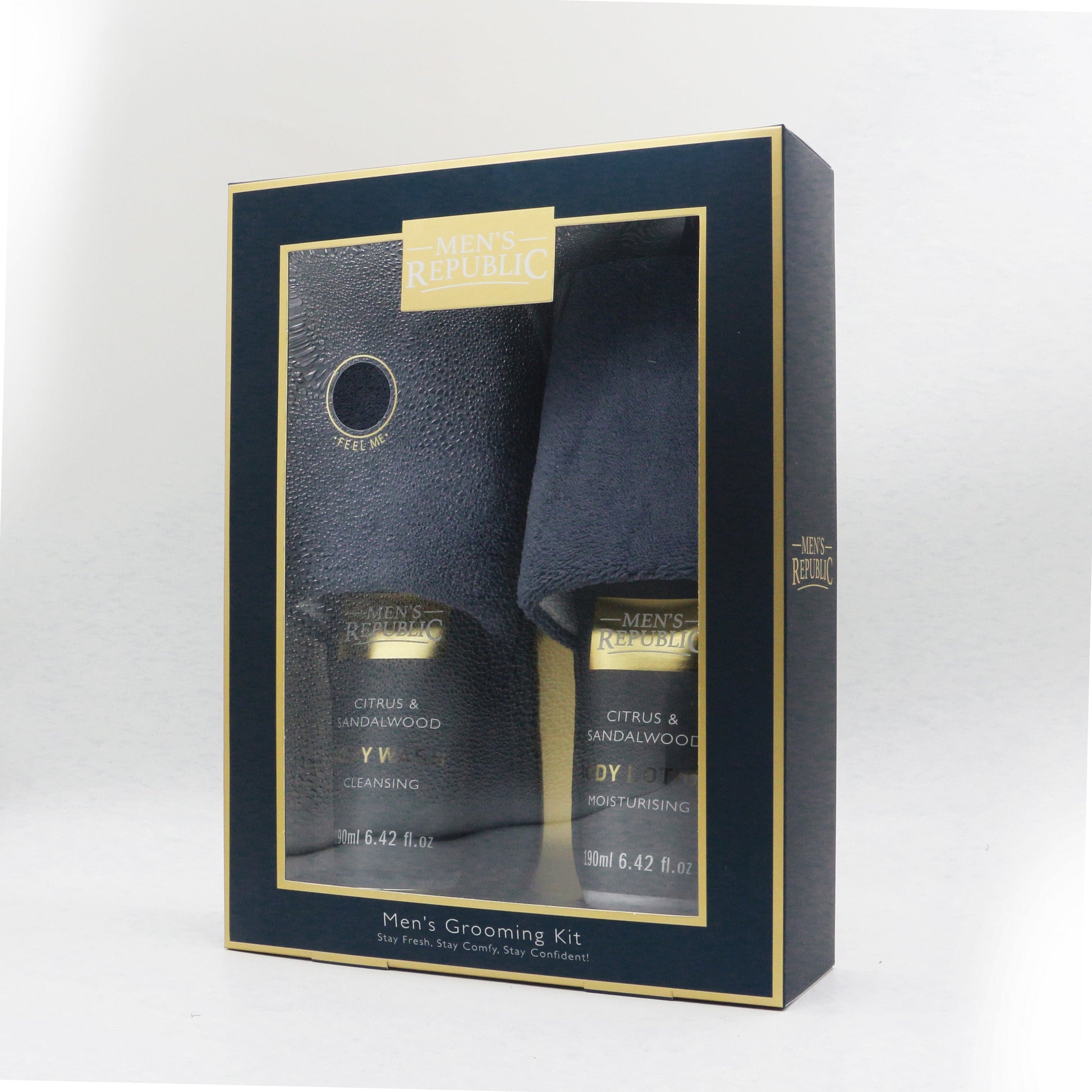 Men's Republic Grooming and Slippers Kit 4