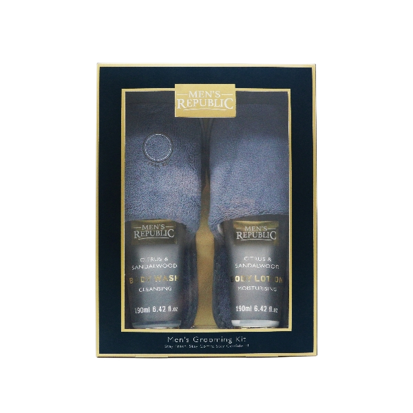 Men's Republic Grooming and Slippers Kit 3