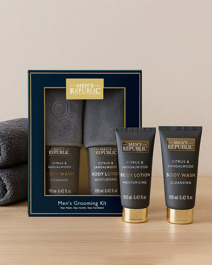 Men's Republic Grooming and Slippers Kit 1