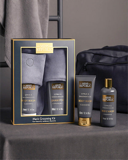Men's Republic Grooming and Slippers Kit 2