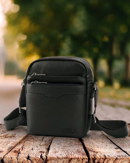 Men's Republic Deluxe Cross Body Bag - Black 7