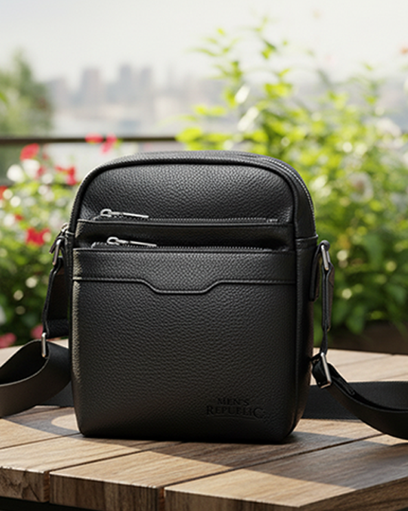 Men's Republic Deluxe Cross Body Bag - Black 1