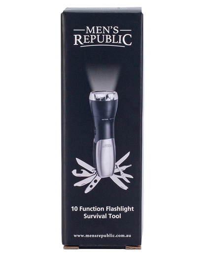 Men's Republic Multi-Tool Survival Flashlight - 10 Functions 2