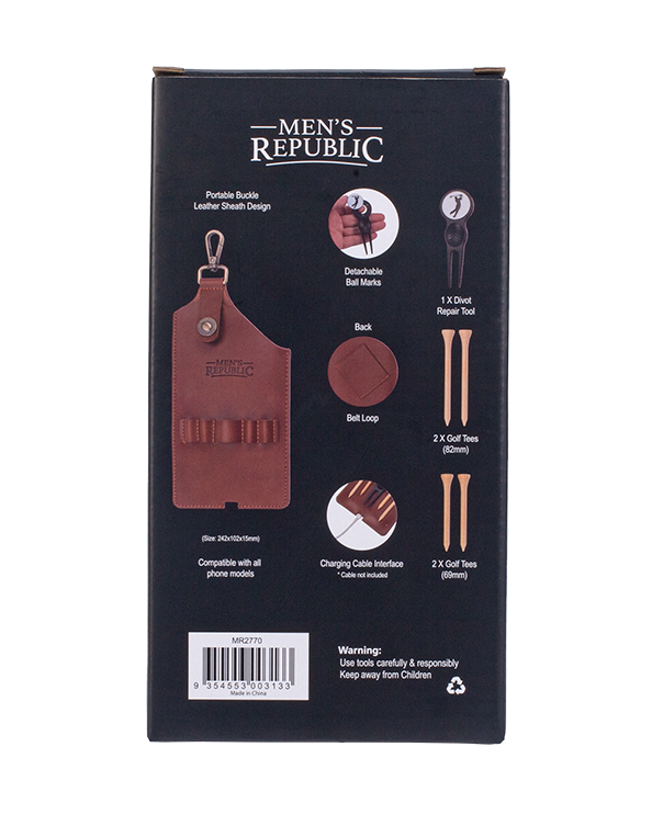 Men's Republic Golfers Luxury Phone Holster Set 3