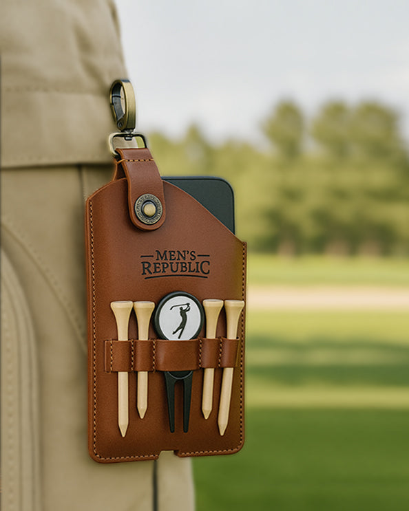 Men's Republic Golfers Luxury Phone Holster Set 1