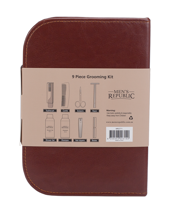 Men's Grooming Kit - 9 Pieces in Zipper Bag 4