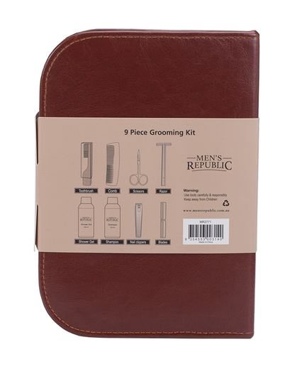 Men's Grooming Kit - 9 Pieces in Zipper Bag 4