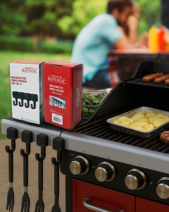 Men's Republic Magnetic BBQ Hook - Set of 4 1