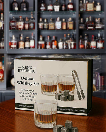 Men's Republic Deluxe Whiskey Set - 12 Pieces 1
