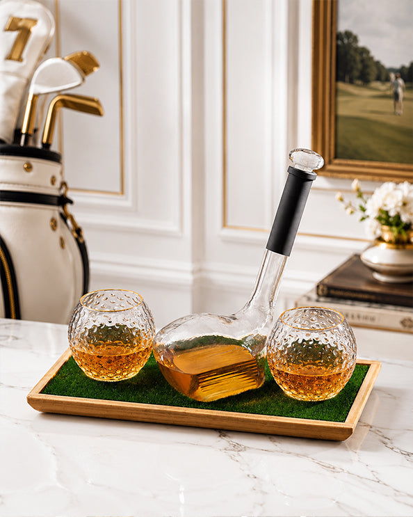 Men's Republic Golf Decanter Set - 2 Glasses 1