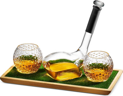 Men's Republic Golf Decanter Set - 2 Glasses 3