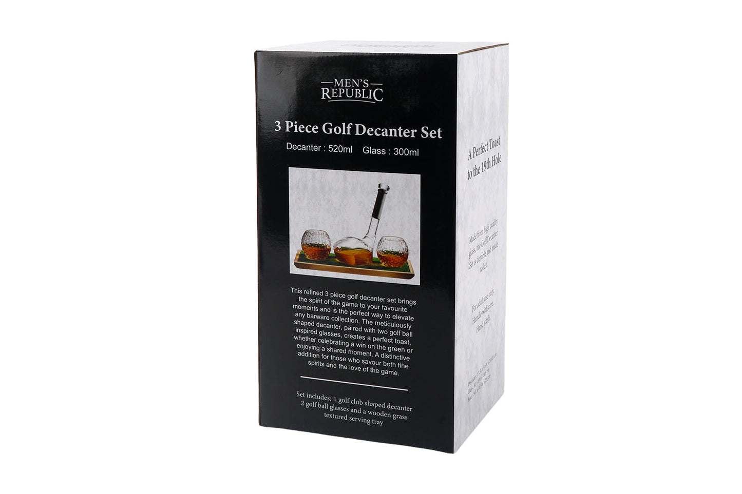 Men's Republic Golf Decanter Set - 2 Glasses 6