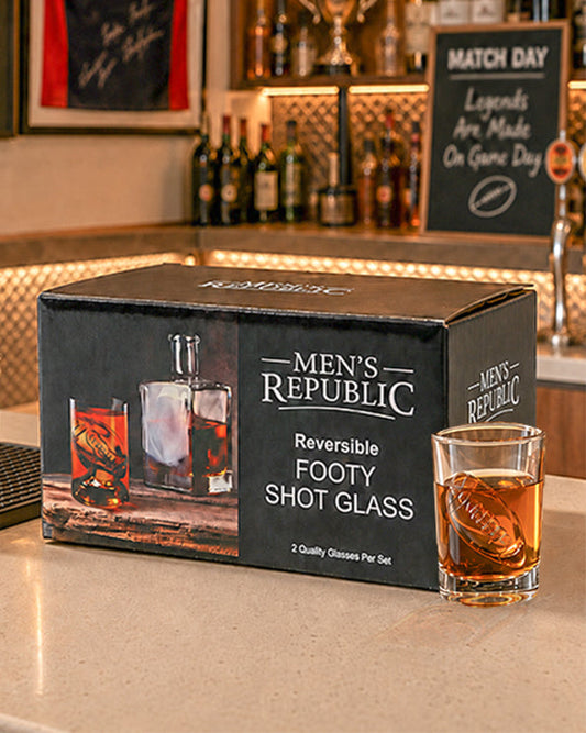 Men's Republic Footy Glassware - Set of 2 1