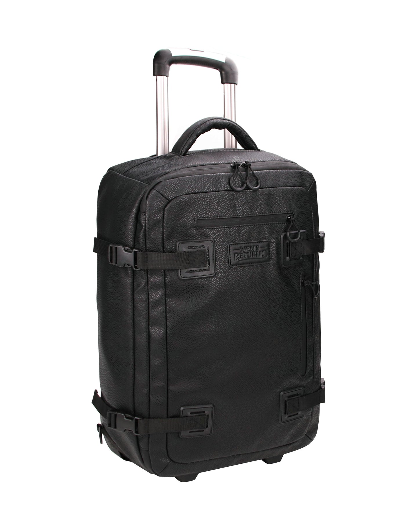 Men's Republic Carryon Travel Bag - Soft Pebble Cow Hide Faux Leather 5
