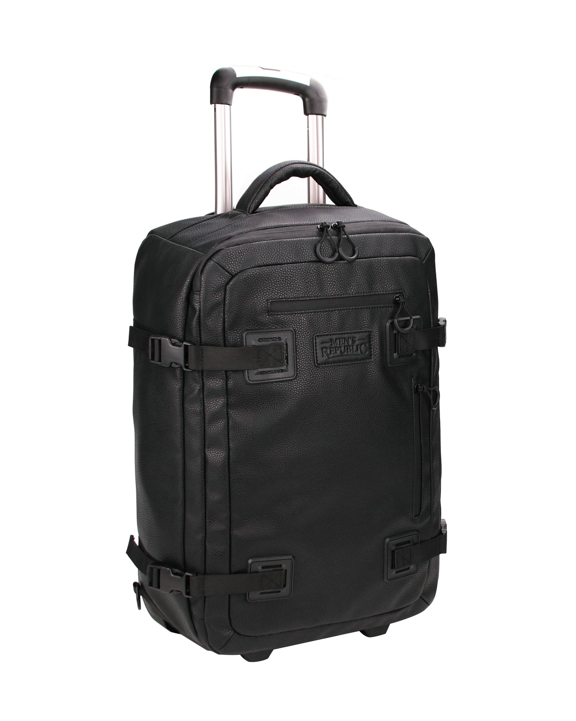 Men's Republic Carryon Travel Bag - Soft Pebble Cow Hide Faux Leather 5