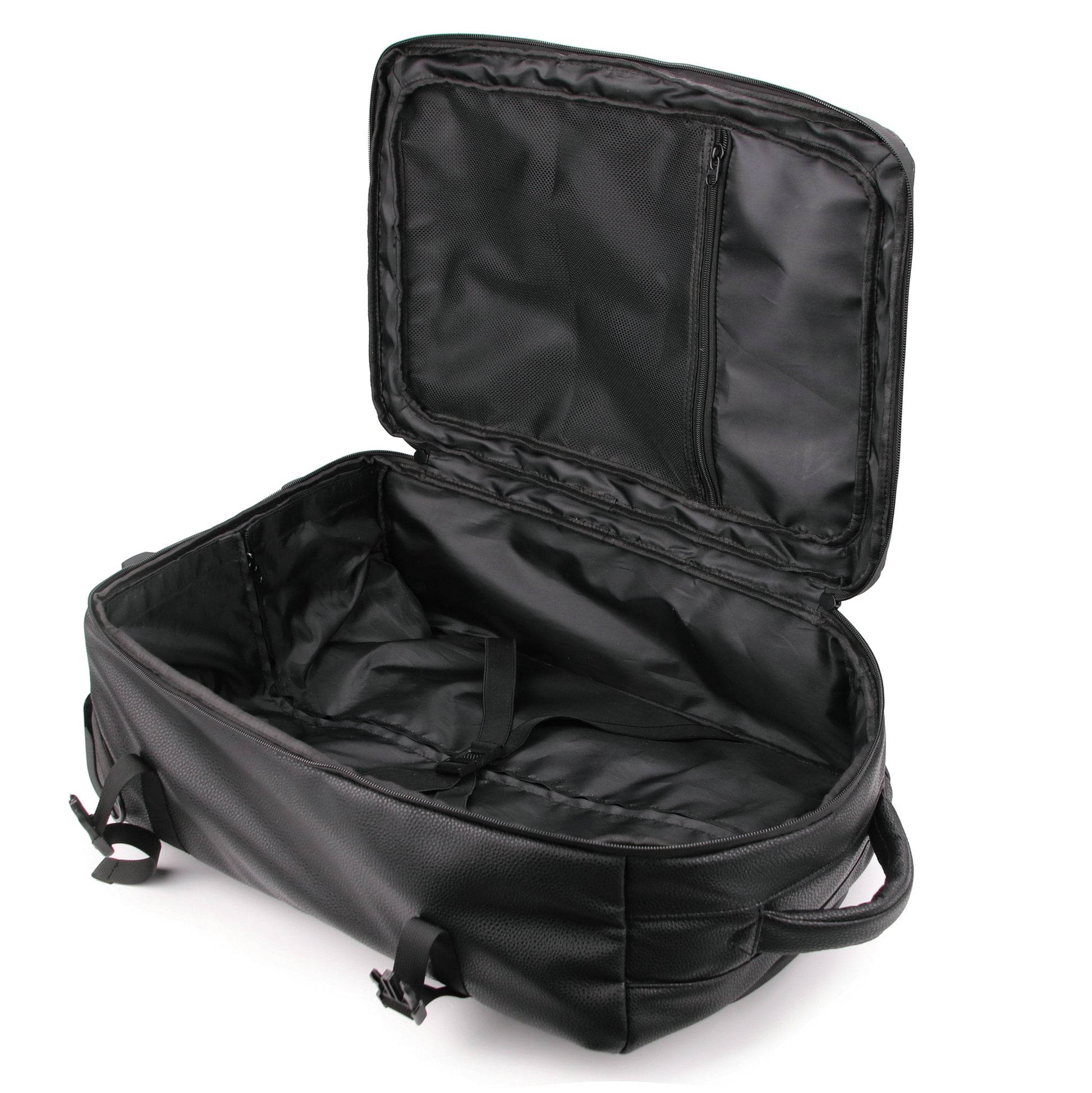 Men's Republic Carryon Travel Bag - Soft Pebble Cow Hide Faux Leather 10