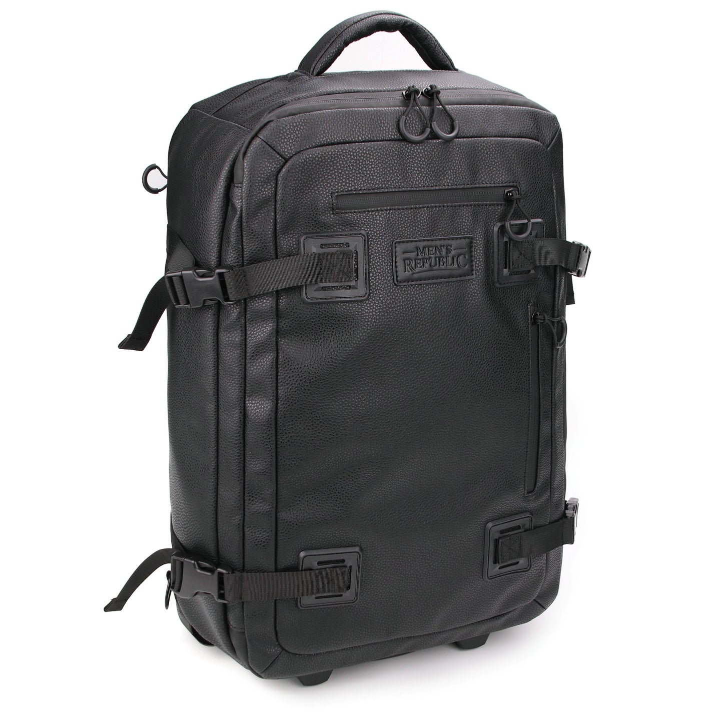 Men's Republic Carryon Travel Bag - Soft Pebble Cow Hide Faux Leather 2
