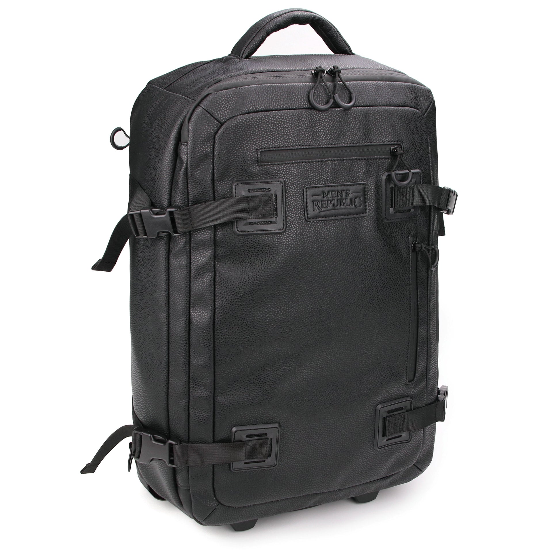 Men's Republic Carryon Travel Bag - Soft Pebble Cow Hide Faux Leather 2