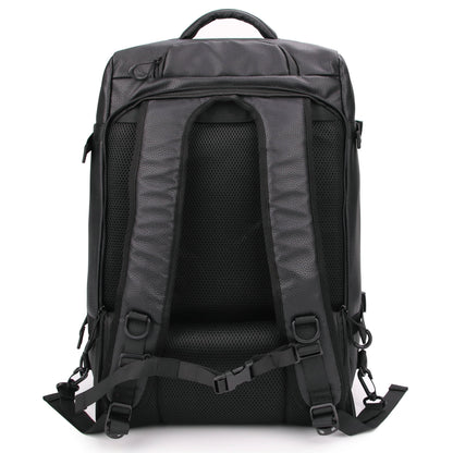 Men's Republic Carryon Travel Bag - Soft Pebble Cow Hide Faux Leather 9