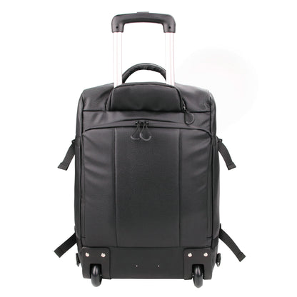 Men's Republic Carryon Travel Bag - Soft Pebble Cow Hide Faux Leather 4