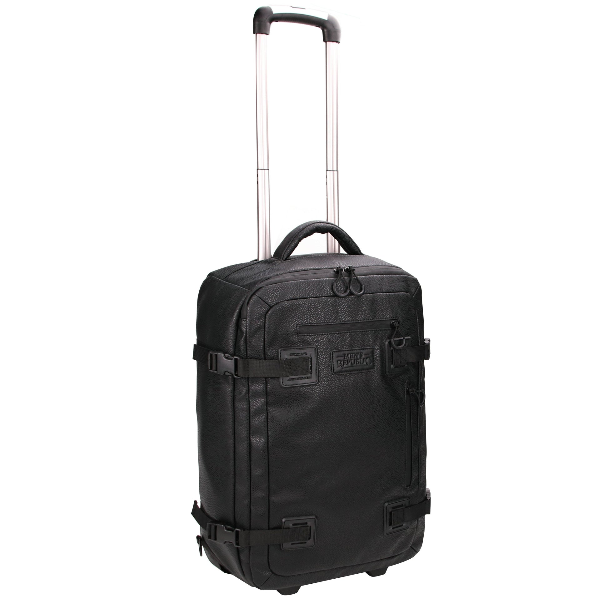 Men's Republic Carryon Travel Bag - Soft Pebble Cow Hide Faux Leather 3