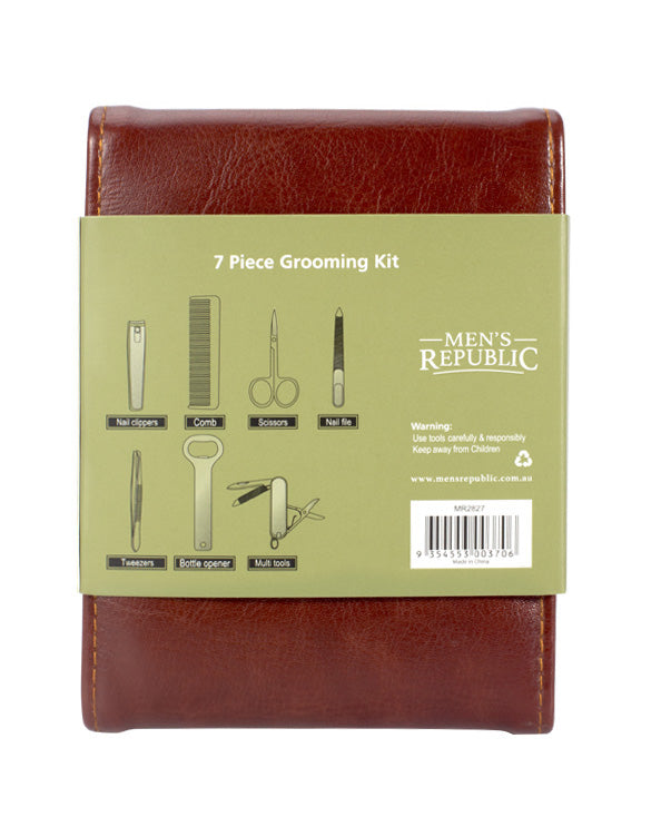 Men's Republic Grooming Kit - 7 Pieces in Foldable Travel Case 4