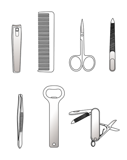 Men's Republic Grooming Kit - 7 Pieces in Foldable Travel Case 2