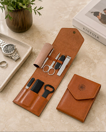 Men's Republic Grooming Kit - 7 Pieces in Foldable Travel Case 1
