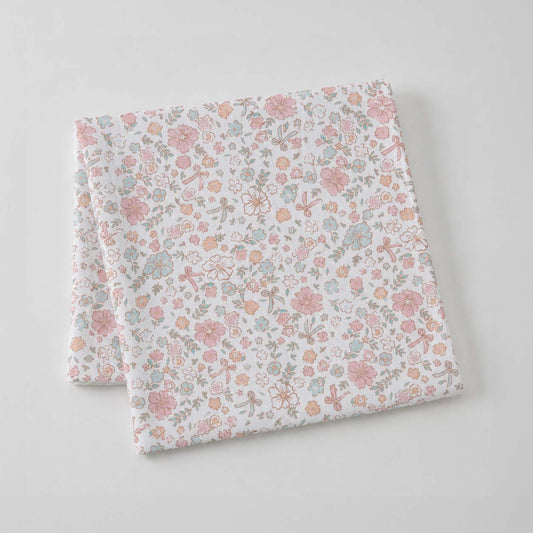 Jiggle & Giggle Sweet Floral Muslin Wrap