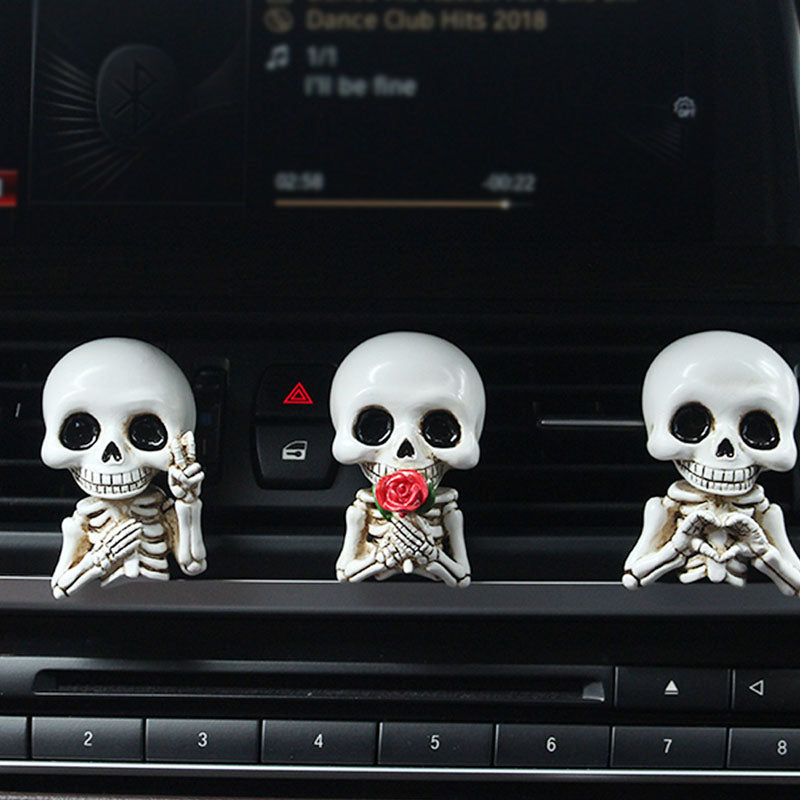 Halloween Skull Car Vent Clip — Spooky Air Freshener Charm 7