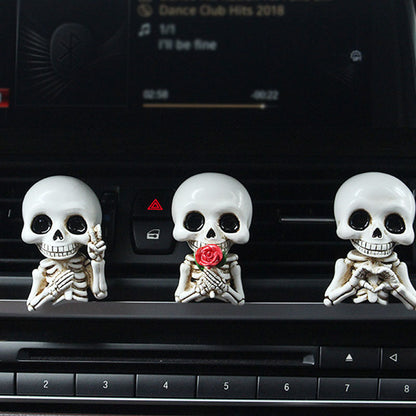 Halloween Skull Car Vent Clip — Spooky Air Freshener Charm 7